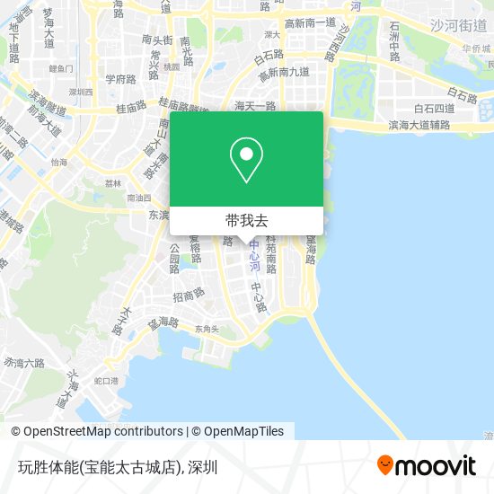 玩胜体能(宝能太古城店)地图