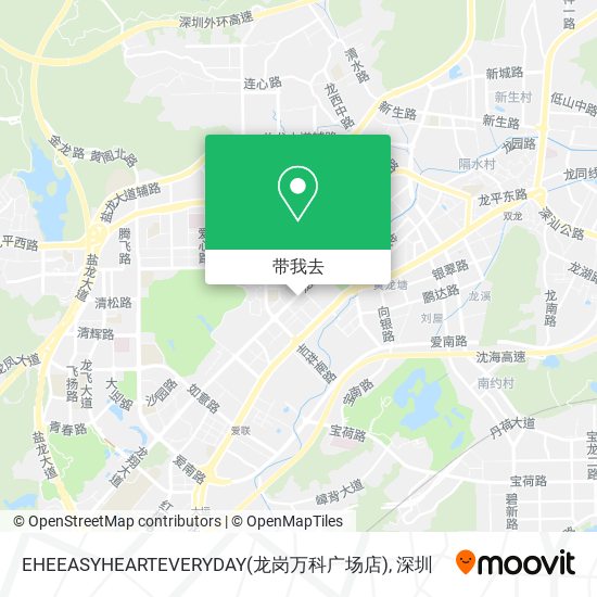 EHEEASYHEARTEVERYDAY(龙岗万科广场店)地图