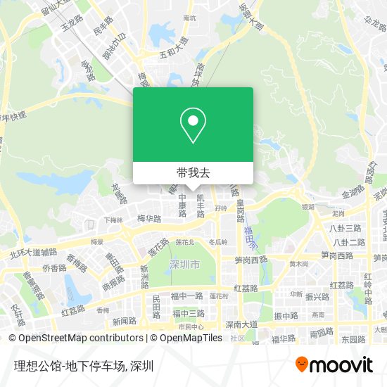 理想公馆-地下停车场地图