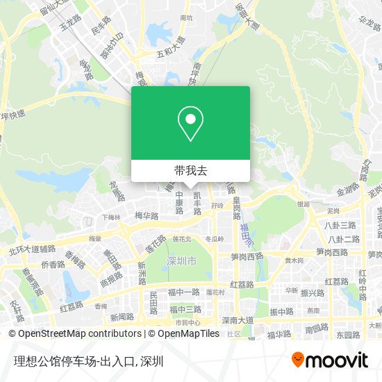 理想公馆停车场-出入口地图