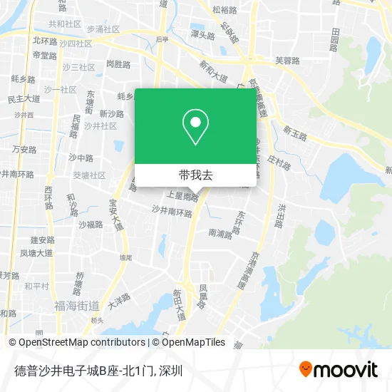 德普沙井电子城B座-北1门地图