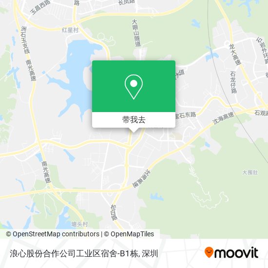 浪心股份合作公司工业区宿舍-B1栋地图