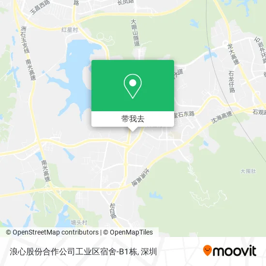 浪心股份合作公司工业区宿舍-B1栋地图