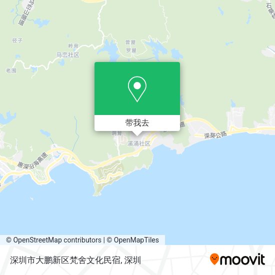 深圳市大鹏新区梵舍文化民宿地图