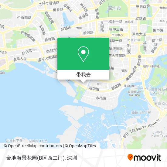 金地海景花园(B区西二门)地图
