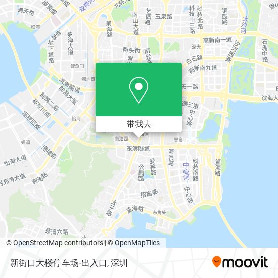 新街口大楼停车场-出入口地图