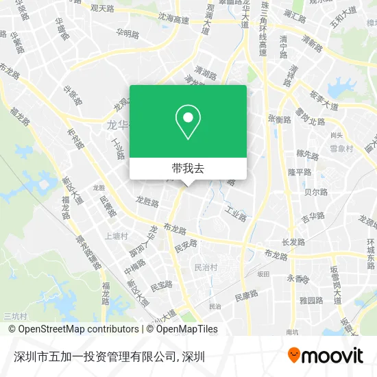 深圳市五加一投资管理有限公司地图