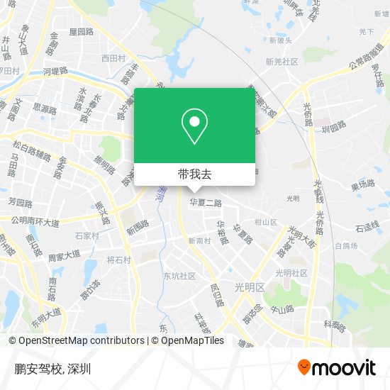 鹏安驾校地图