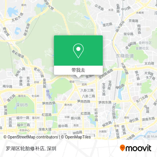 罗湖区轮胎修补店地图