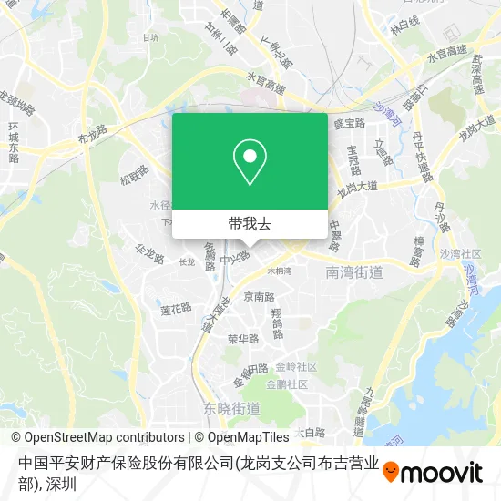 中国平安财产保险股份有限公司(龙岗支公司布吉营业部)地图