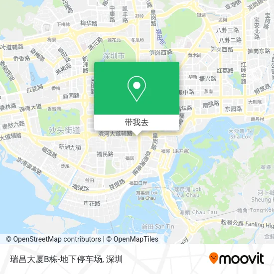 瑞昌大厦B栋-地下停车场地图