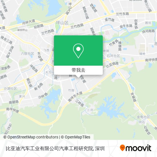 比亚迪汽车工业有限公司汽車工程研究院地图