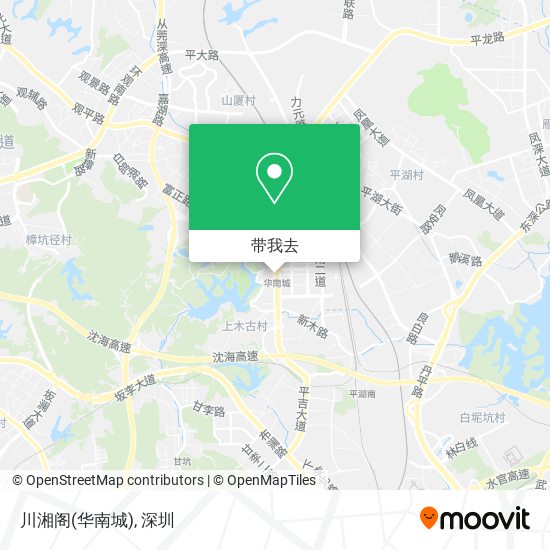 川湘阁(华南城)地图