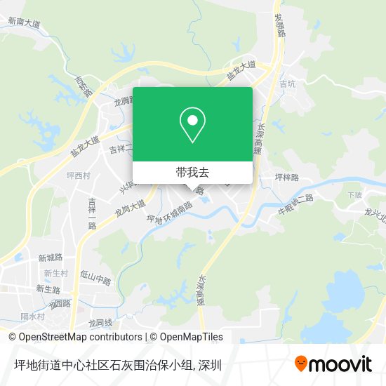 坪地街道中心社区石灰围治保小组地图