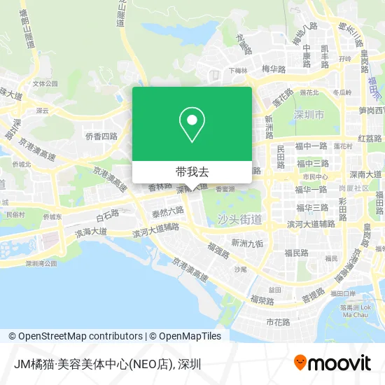 JM橘猫·美容美体中心(NEO店)地图