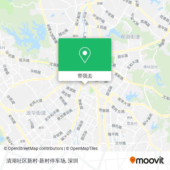 清湖社区新村-新村停车场地图