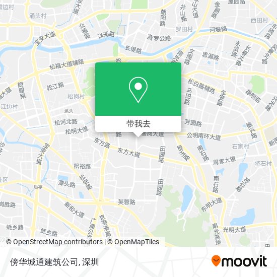 傍华城通建筑公司地图
