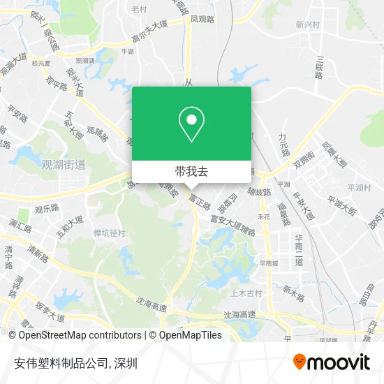 安伟塑料制品公司地图