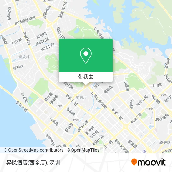 昇悦酒店(西乡店)地图