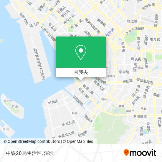 中铁20局生活区地图