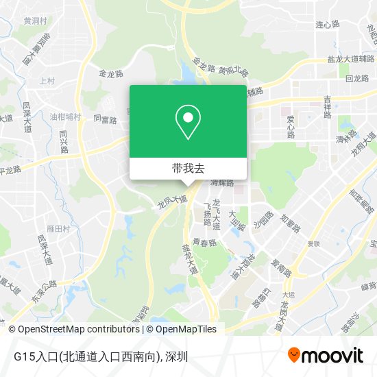 G15入口(北通道入口西南向)地图