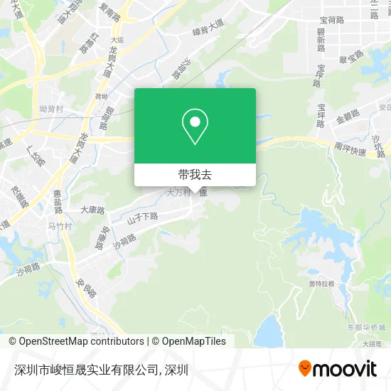 深圳市峻恒晟实业有限公司地图