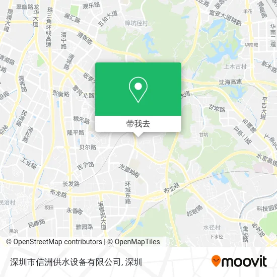 深圳市信洲供水设备有限公司地图