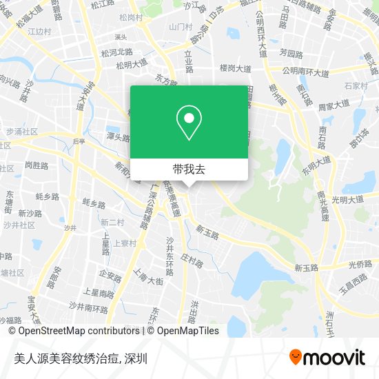 美人源美容纹绣治痘地图