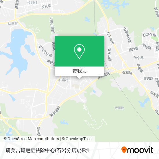 研美吉斑疤痘祛除中心(石岩分店)地图