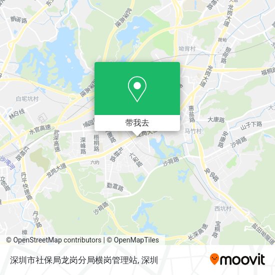 深圳市社保局龙岗分局横岗管理站地图