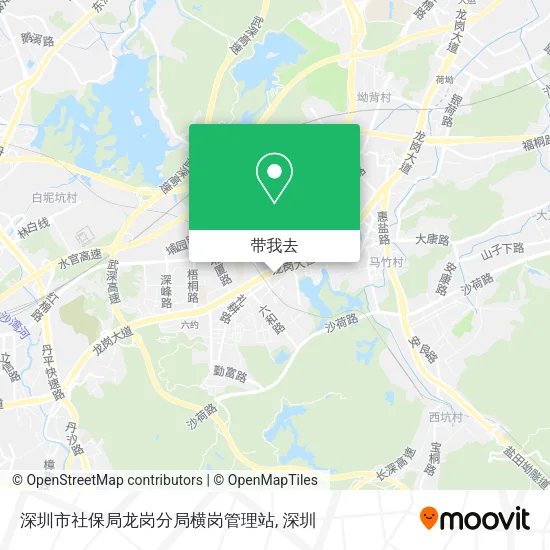 深圳市社保局龙岗分局横岗管理站地图