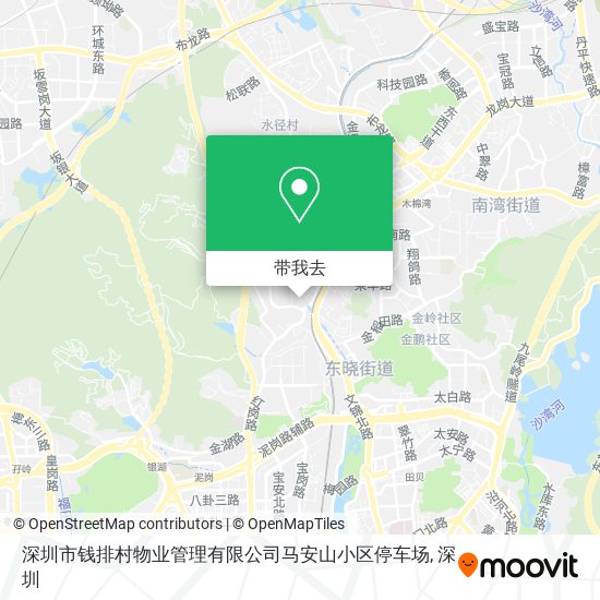 深圳市钱排村物业管理有限公司马安山小区停车场地图