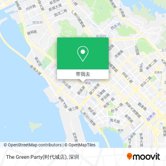 The Green Party(时代城店)地图