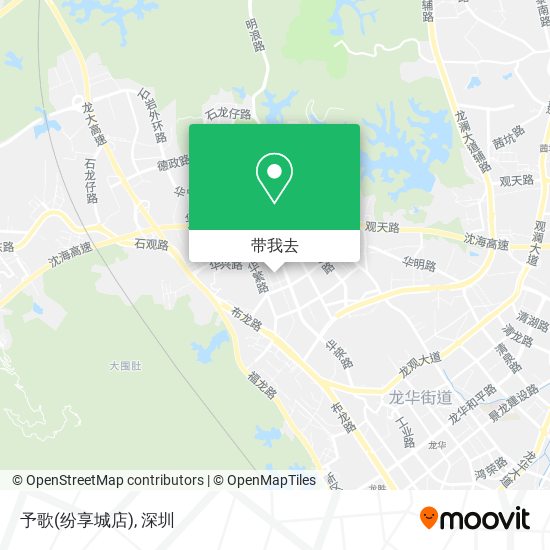 予歌(纷享城店)地图