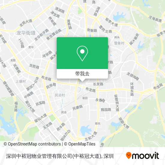 深圳中裕冠物业管理有限公司(中裕冠大道)地图