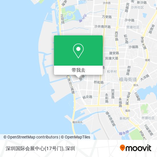 深圳国际会展中心(17号门)地图