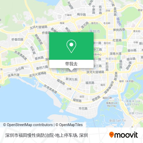 深圳市福田慢性病防治院-地上停车场地图