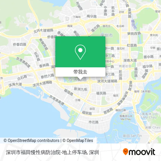 深圳市福田慢性病防治院-地上停车场地图