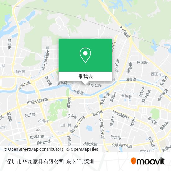 深圳市华森家具有限公司-东南门地图