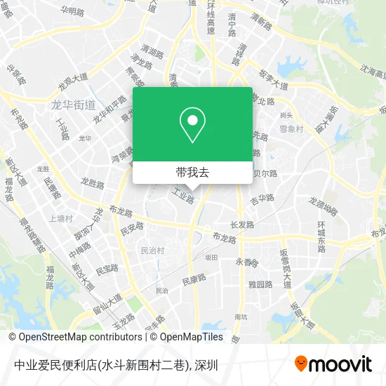 中业爱民便利店(水斗新围村二巷)地图