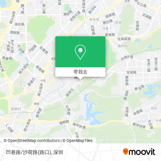 凹巷路/沙荷路(路口)地图