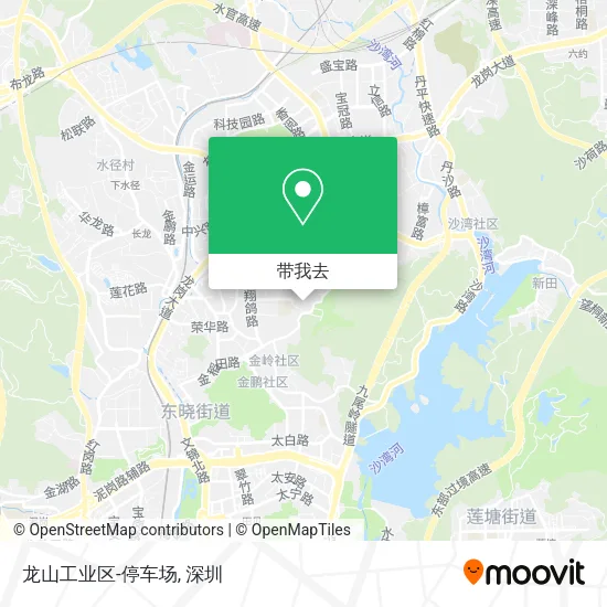 龙山工业区-停车场地图
