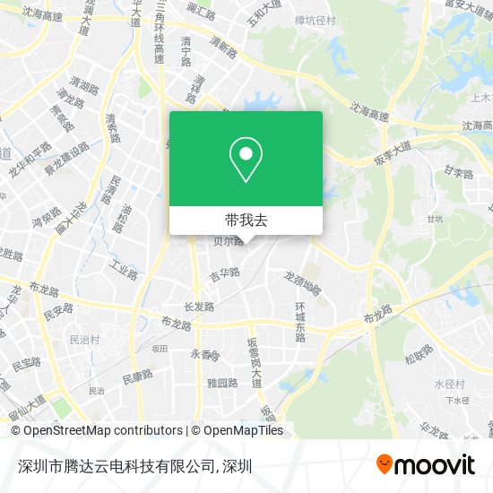 深圳市腾达云电科技有限公司地图