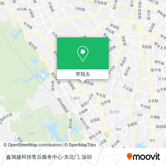 鑫旭健科技售后服务中心-东北门地图