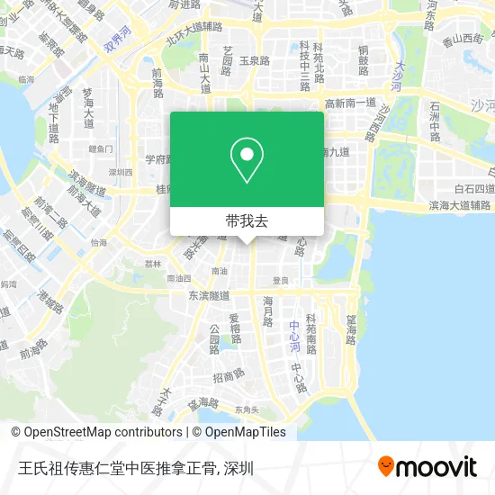王氏祖传惠仁堂中医推拿正骨地图