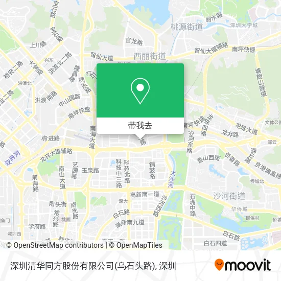 深圳清华同方股份有限公司(乌石头路)地图