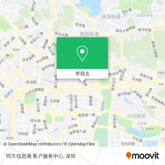 同方信息港·客户服务中心地图