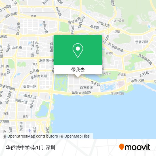 华侨城中学-南1门地图