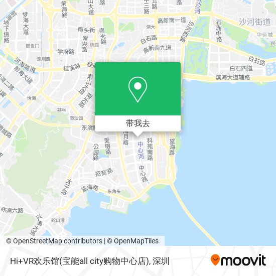 Hi+VR欢乐馆(宝能all city购物中心店)地图