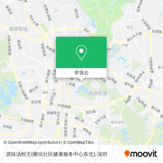 原味汤粉王(横坑社区健康服务中心东北)地图
